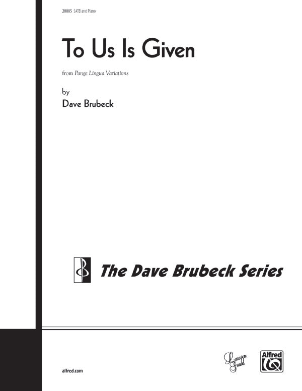 To Us Is Given Cover Image