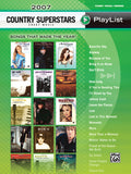 2007 Country Superstars Sheet Music Playlist Cover Image