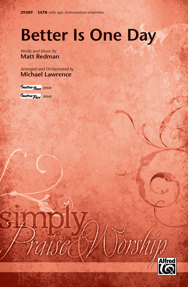 Better Is One Day Cover Image