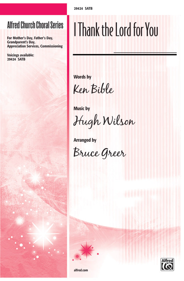 I Thank the Lord for You Cover Image