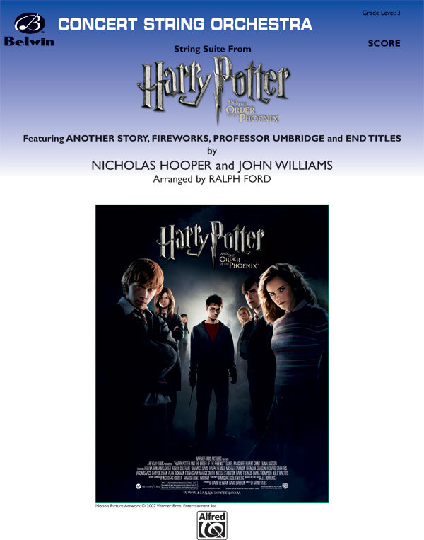 Harry Potter and the Order of the Phoenix, String Suite from: String Bass Sheet Music Preview