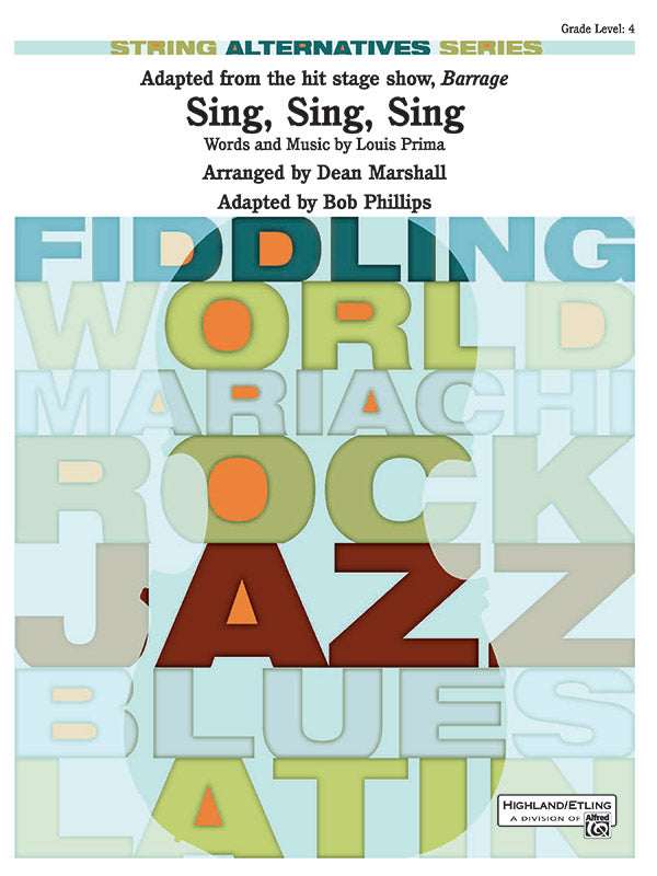 Sing, Sing, Sing (adapted from the stage show Barrage): String Bass Sheet Music Preview