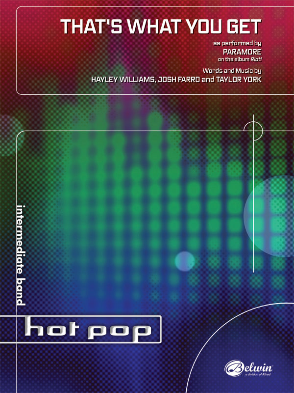 That's What You Get: E-flat Baritone Saxophone Sheet Music Preview
