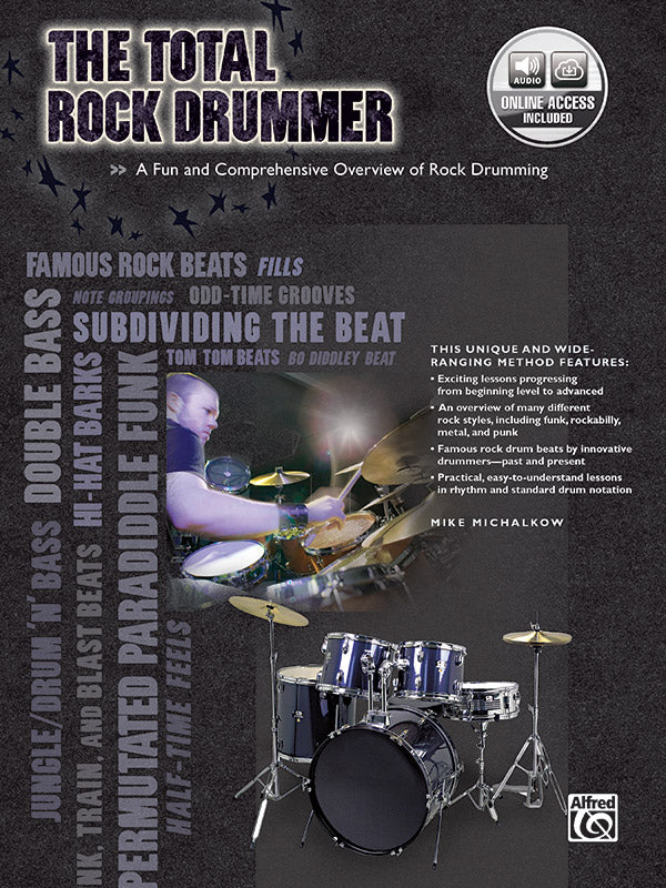 The Total Rock Drummer: A Fun and Comprehensive Overview of Rock Drumming Sheet Music Preview