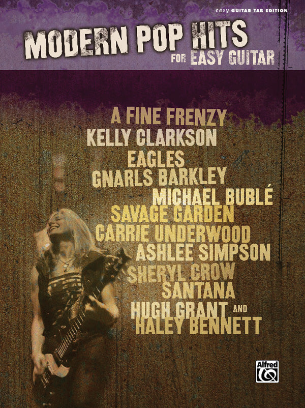 Modern Pop Hits for Easy Guitar Cover Image