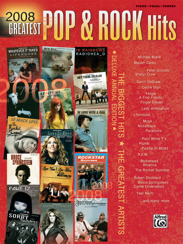 2008 Greatest Pop & Rock Hits Cover Image