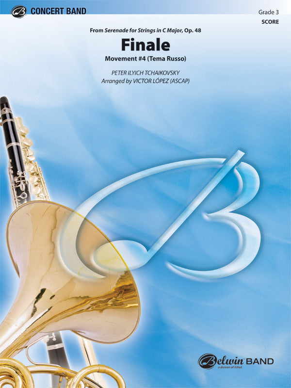 Finale (from Serenade for Strings in C Major, Op. 48, Movement #4 (Terma Russo)): 2nd Percussion Sheet Music Preview