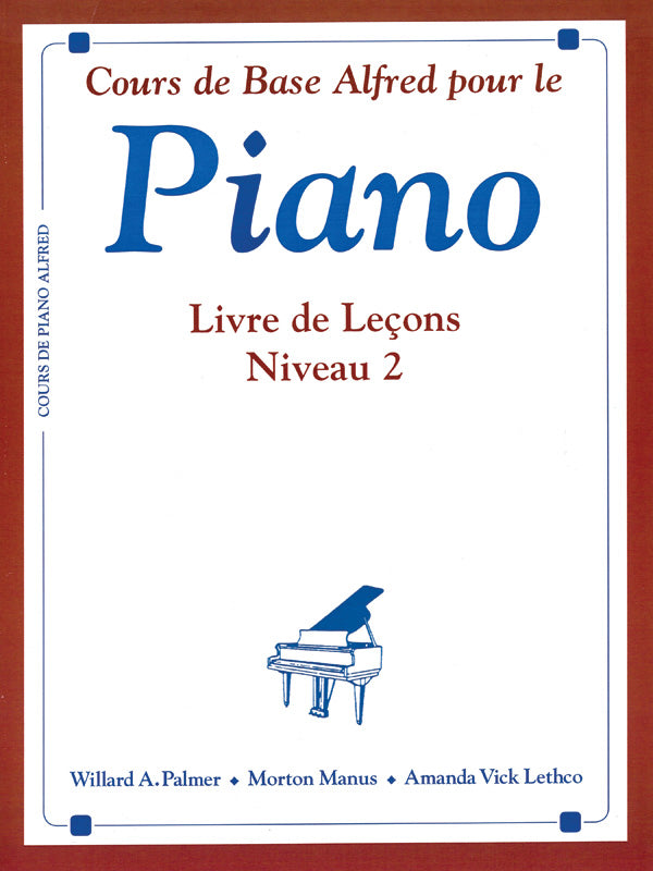 Alfred's Basic Piano Library: French Edition Lesson Book 2 Sheet Music Preview