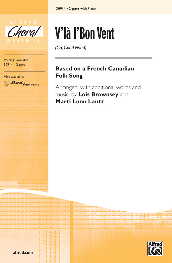 V'la l'Bon Vent (Go, Good Wind) Sheet Music Preview