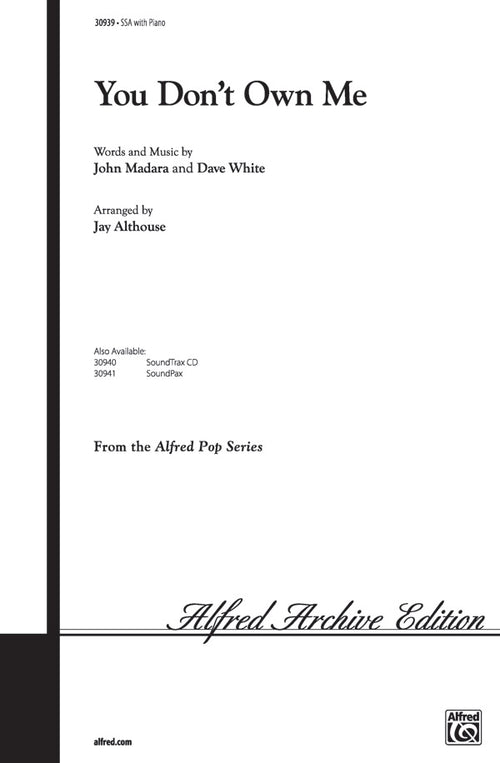 You Don't Own Me Sheet Music Preview