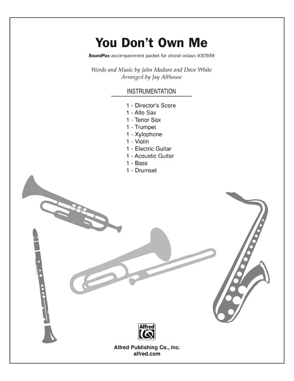 You Don't Own Me: 1st Violin Sheet Music Preview