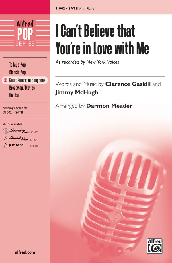 I Can't Believe That You're in Love with Me Sheet Music Preview