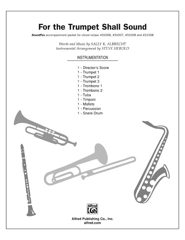For the Trumpet Shall Sound: 1st B-flat Trumpet Sheet Music Preview