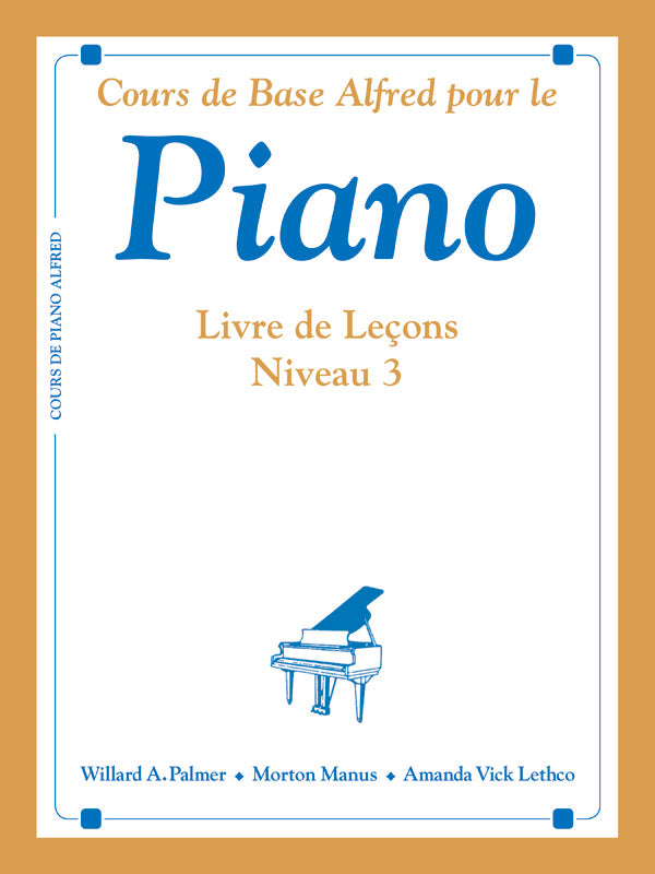 Alfred's Basic Piano Library: French Edition Lesson Book 3 Cover Image