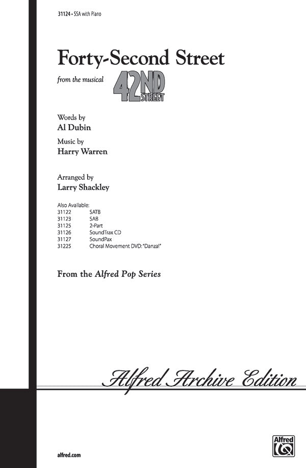 Forty-Second Street Sheet Music Preview