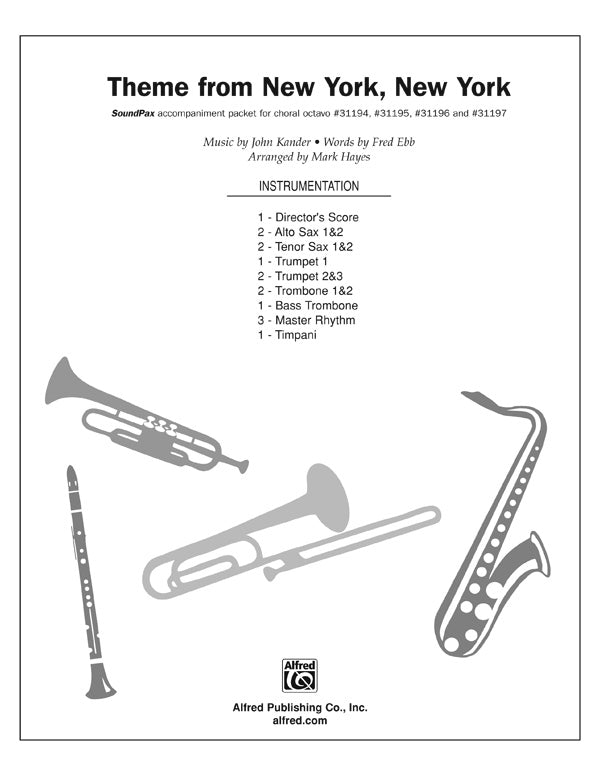 Theme from New York, New York: 3rd Trombone Sheet Music Preview