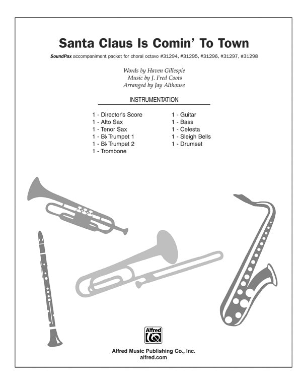 Santa Claus Is Comin' to Town: 2nd Percussion Sheet Music Preview