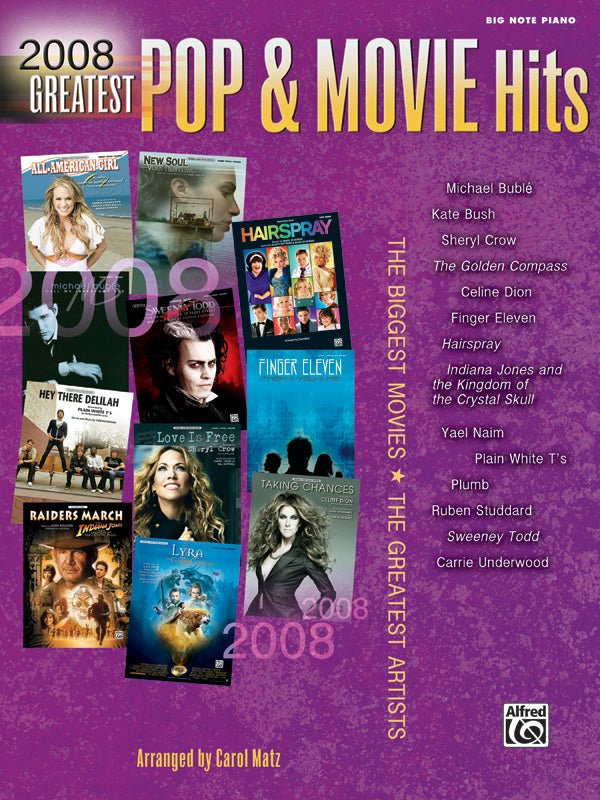 2008 Greatest Pop & Movie Hits Cover Image