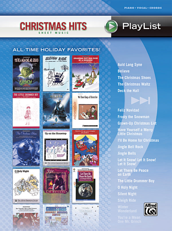 Christmas Hits Sheet Music Playlist Cover Image