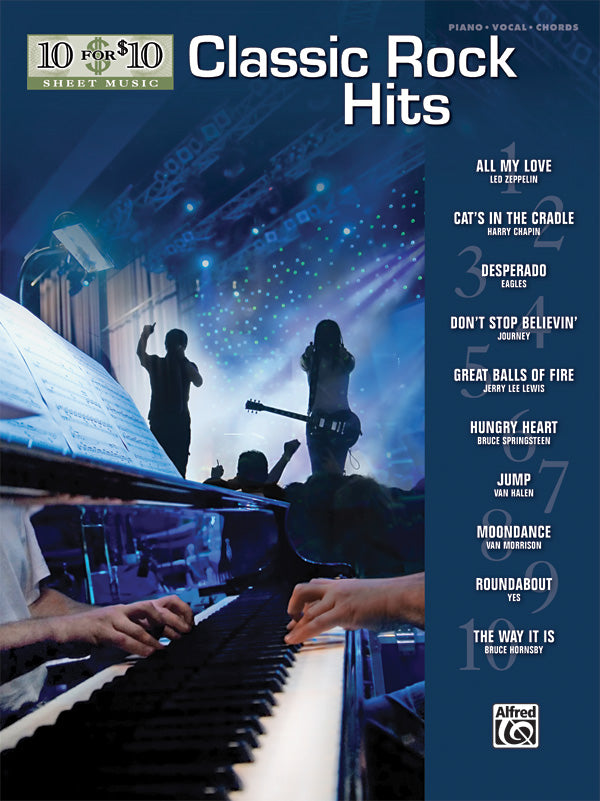 10 for 10 Sheet Music: Classic Rock Cover Image