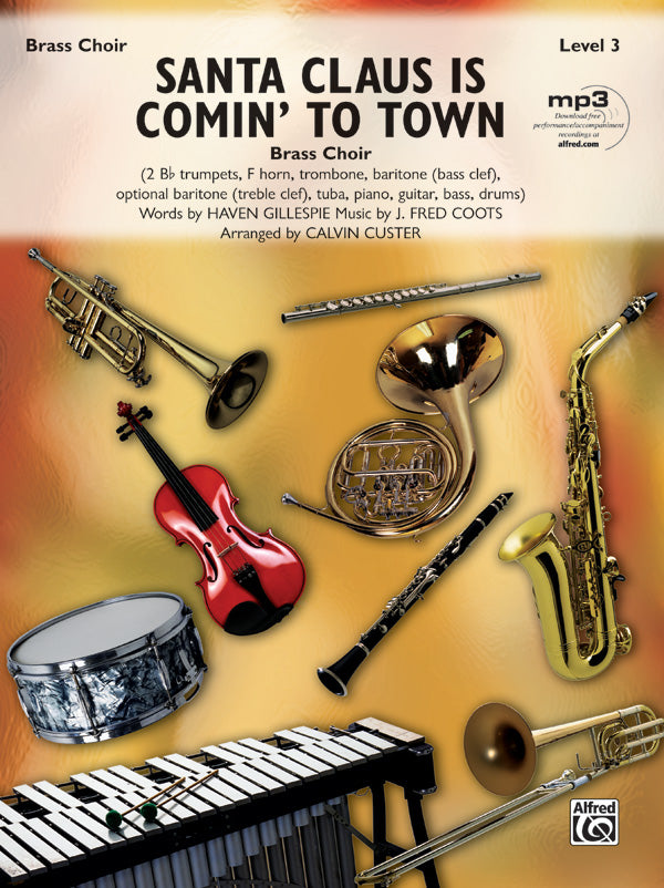 Santa Claus Is Comin' to Town: 1st F Horn Sheet Music Preview