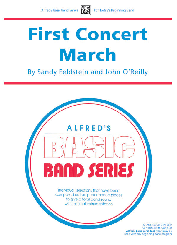 First Concert March: Baritone T.C. Sheet Music Preview