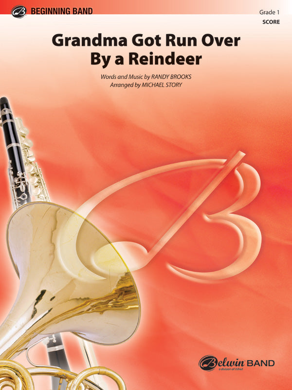 Grandma Got Run Over by a Reindeer: B-flat Tenor Saxophone Sheet Music Preview