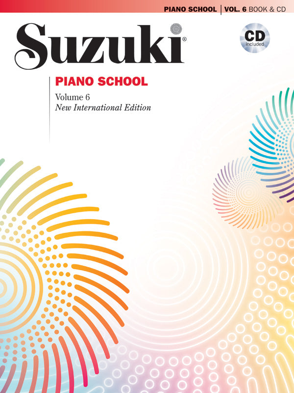 Suzuki Piano School New International Edition Piano Book and CD, Volume 6 Cover Image