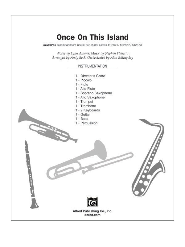 Once on This Island: A Choral Medley: 1st B-flat Trumpet Sheet Music Preview