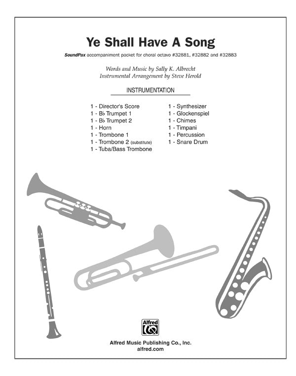 Ye Shall Have a Song: Score Sheet Music Preview