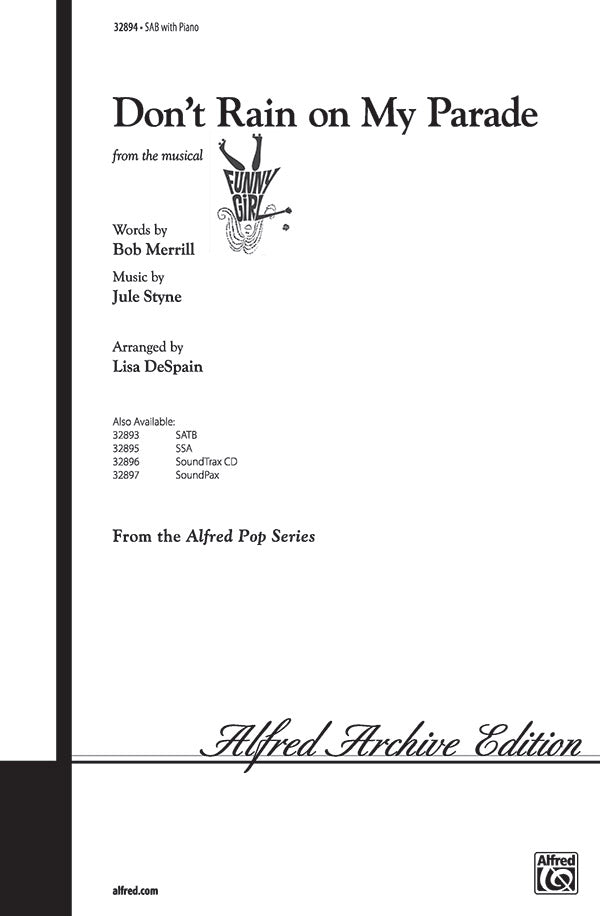 Don't Rain on My Parade Sheet Music Preview