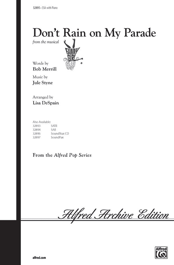 Don't Rain on My Parade (from the musical <i>Funny Girl</i>) Sheet Music Preview
