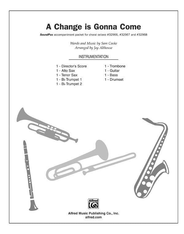 A Change Is Gonna Come: B-flat Tenor Saxophone Sheet Music Preview