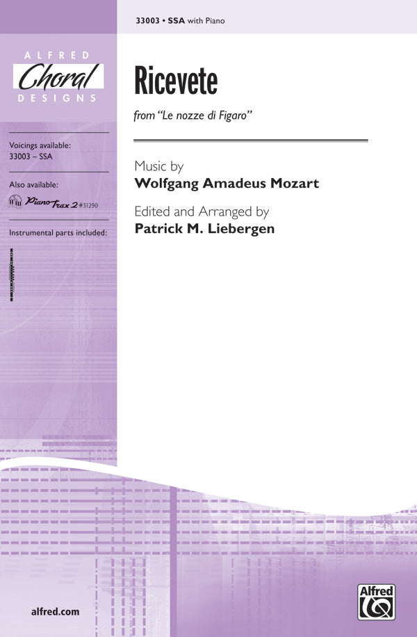 Ricevete (from <i>Le Nozze di Figaro</i>) Sheet Music Preview