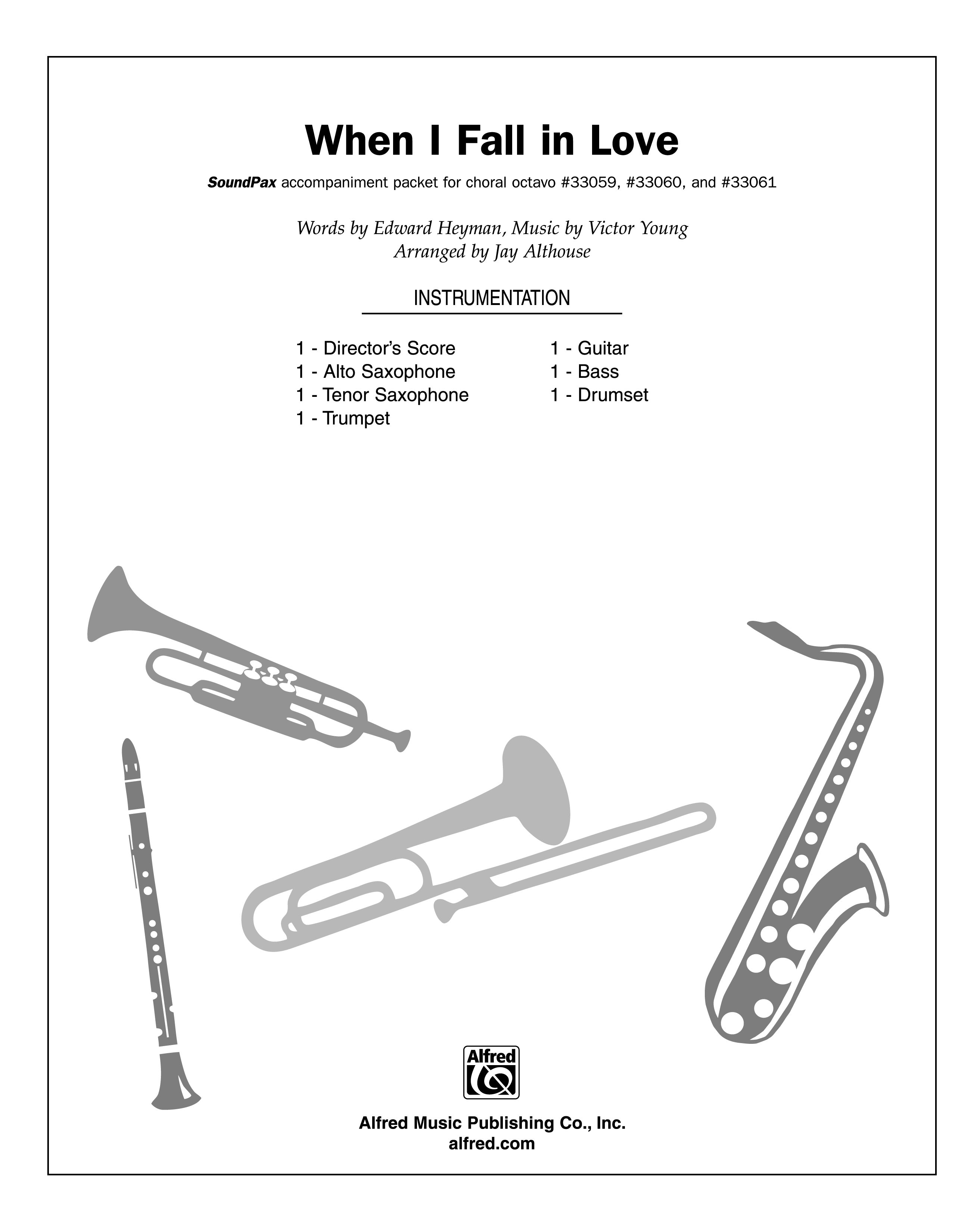 When I Fall in Love: B-flat Tenor Saxophone Sheet Music Preview