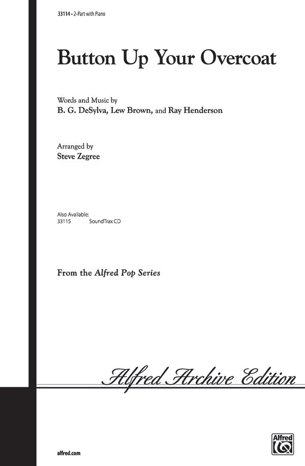 Button Up Your Overcoat Sheet Music Preview