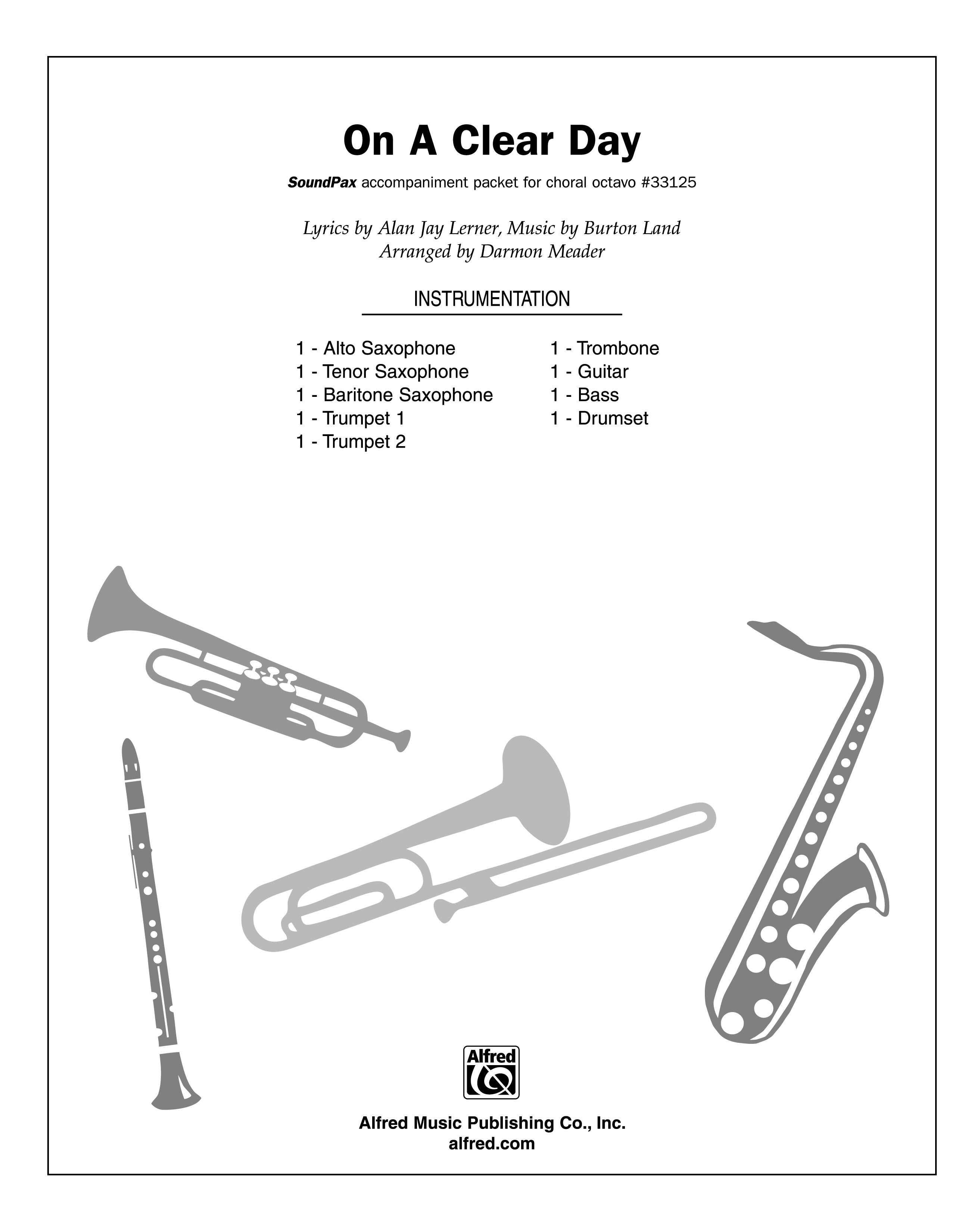 On a Clear Day Sheet Music Preview