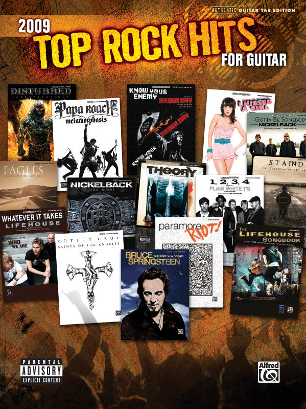 2009 Top Rock Hits for Guitar Cover Image