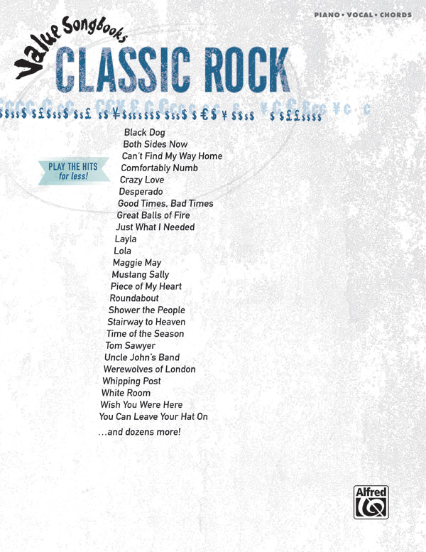 Value Songbooks: Classic Rock Cover Image