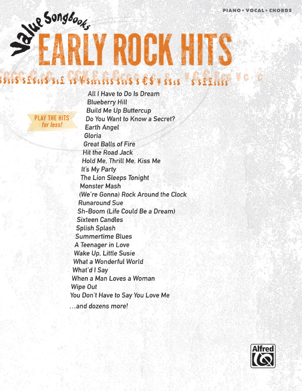 Value Songbooks: Early Rock Hits Cover Image