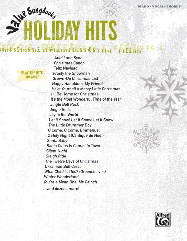 Value Songbooks: Holiday Hits Cover Image