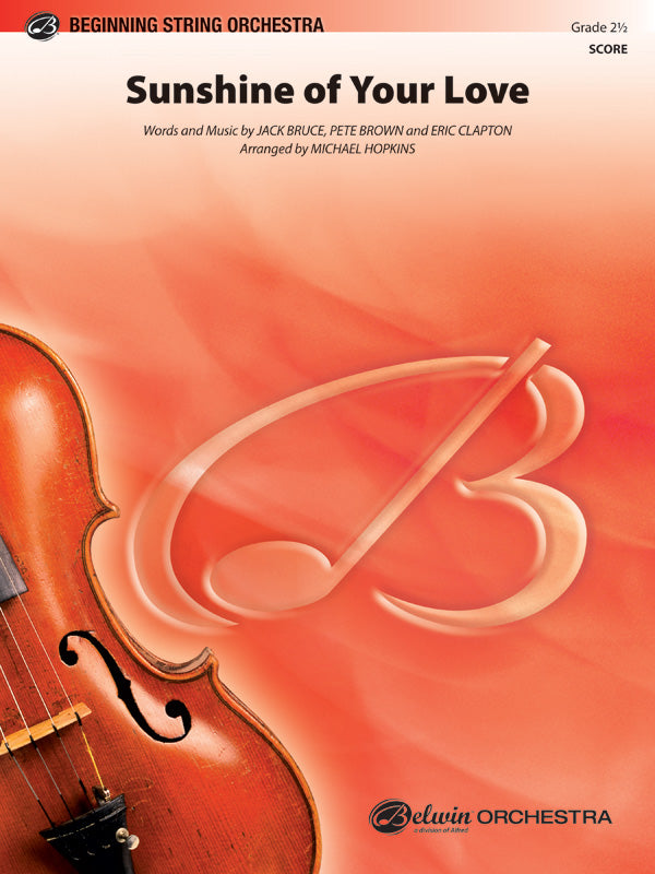 Sunshine of Your Love: 1st Violin Sheet Music Preview
