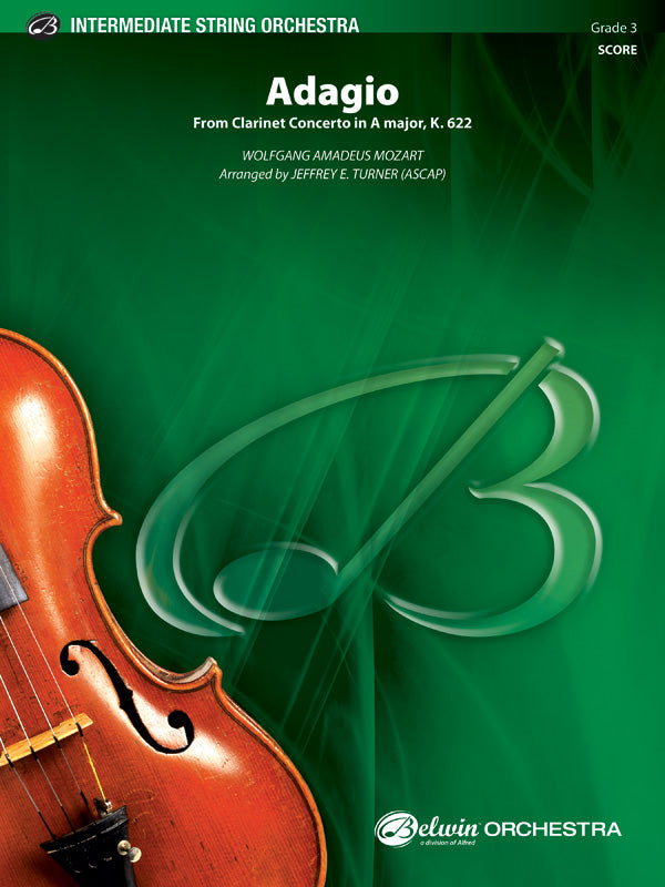 Adagio (from Clarinet Concerto in A Major, K. 622): String Bass Sheet Music Preview