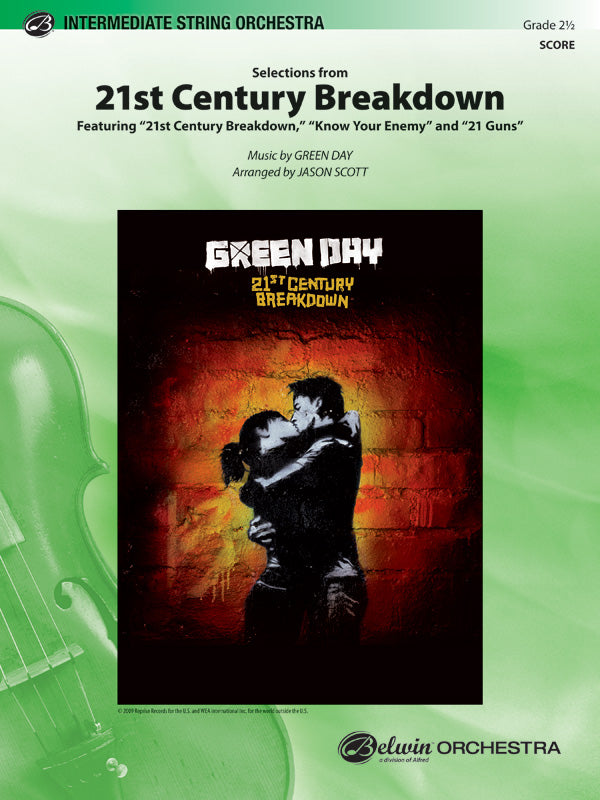 21st Century Breakdown, Selections from: Drums Sheet Music Preview