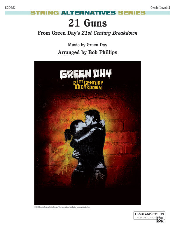 21 Guns: Score Sheet Music Preview