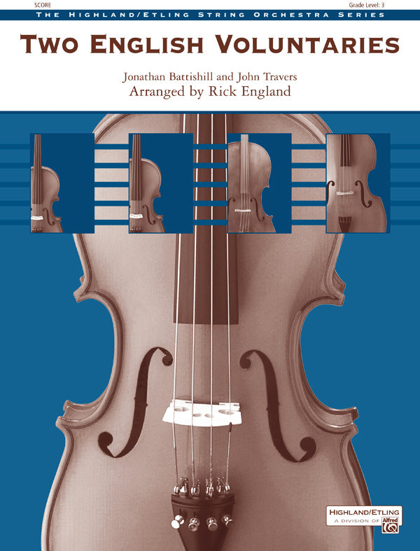 Two English Voluntaries: Cello Sheet Music Preview