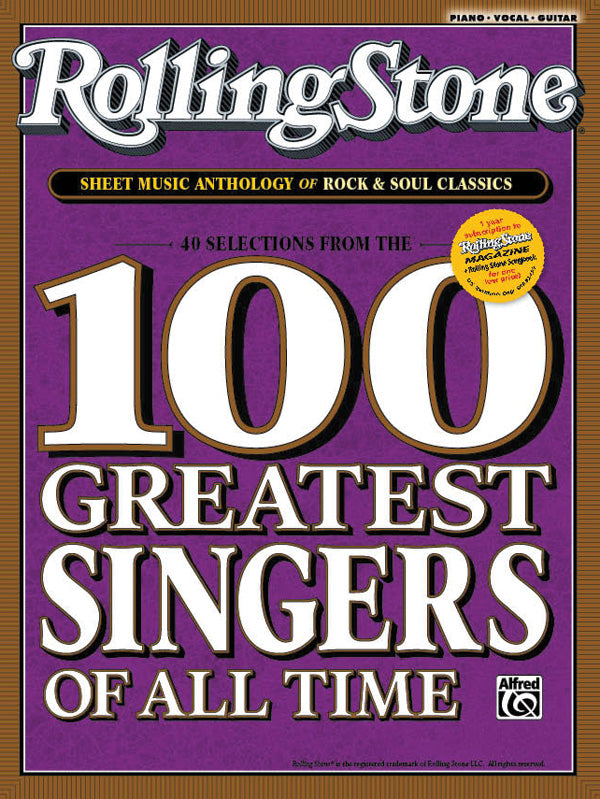 Rolling Stone Sheet Music Anthology of Rock & Soul Classics Cover Image