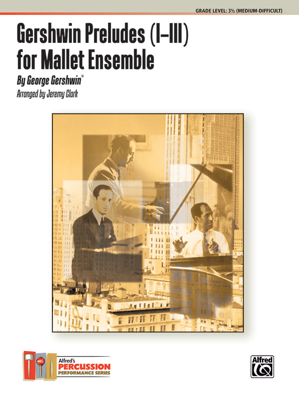 Gershwin Preludes (I-III) for Mallet Ensemble: 2nd Mallet Percussion Sheet Music Preview