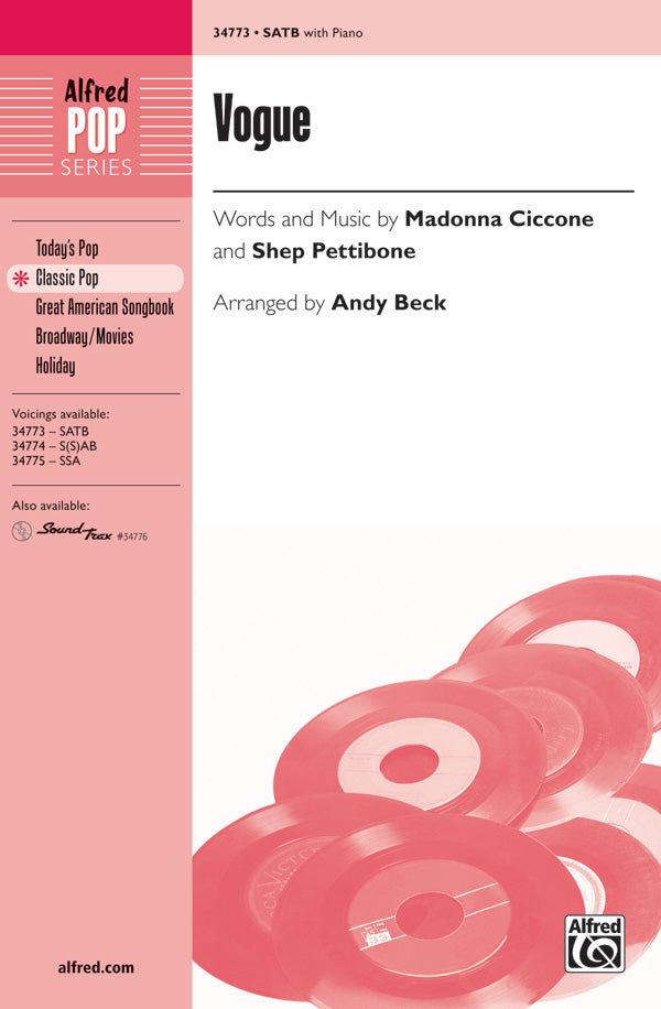 Vogue Sheet Music Preview