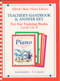 Alfred's Basic Piano Library: Ear Training Teacher's Handbook and Answer Key, Levels 1A-4 Cover Image